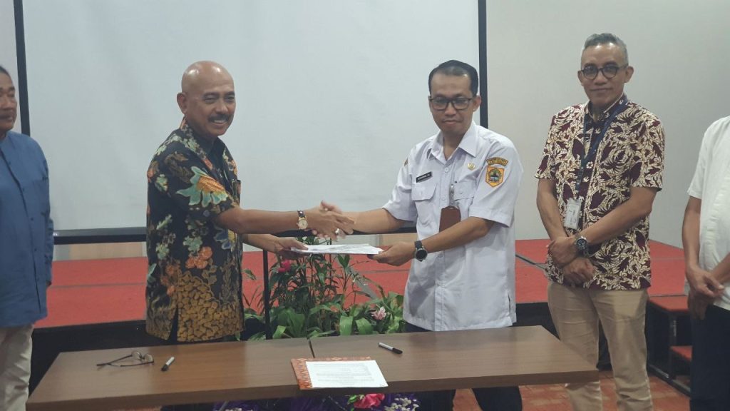 Pembukaan, Pengukuran, dan Penandatanganan Kontrak Bank Jateng dengan PT Tigamas Mitra Selaras