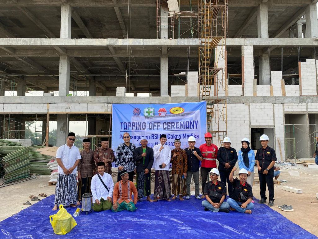 Topping Off Ceremony Proyek RSI Cakra Medika Jepara oleh PT Tigamas Mitra Selaras